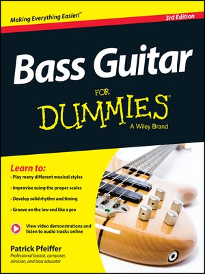 cover image of Bass Guitar For Dummies